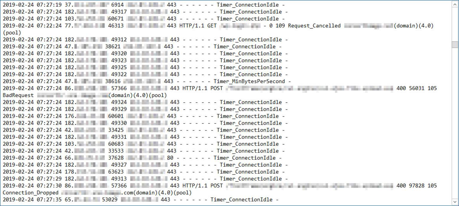 Examen des logs et journaux de HTTP.SYS