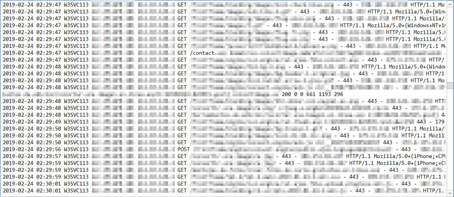 Examen des logs et journaux de Microsoft IIS